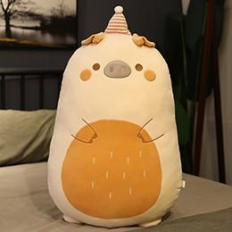 Colorful Fluffy Pancake Plush Toy