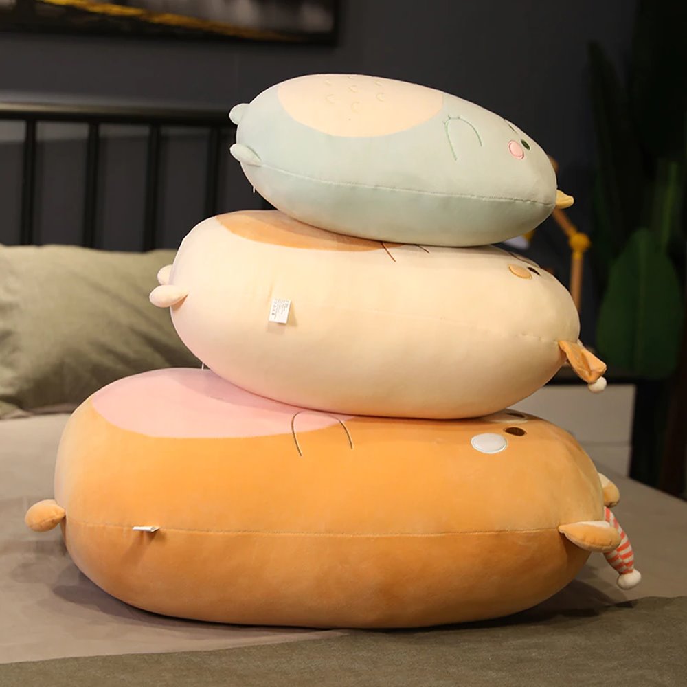 Colorful Fluffy Pancake Plush Toy