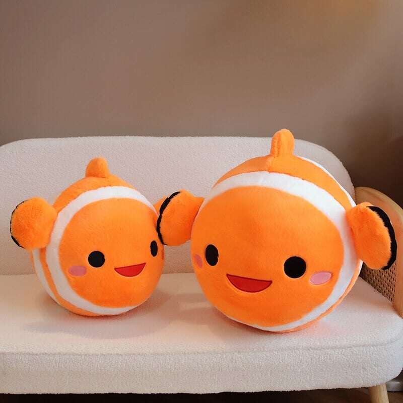 Colorful Striped Cute Fish Toy Plush