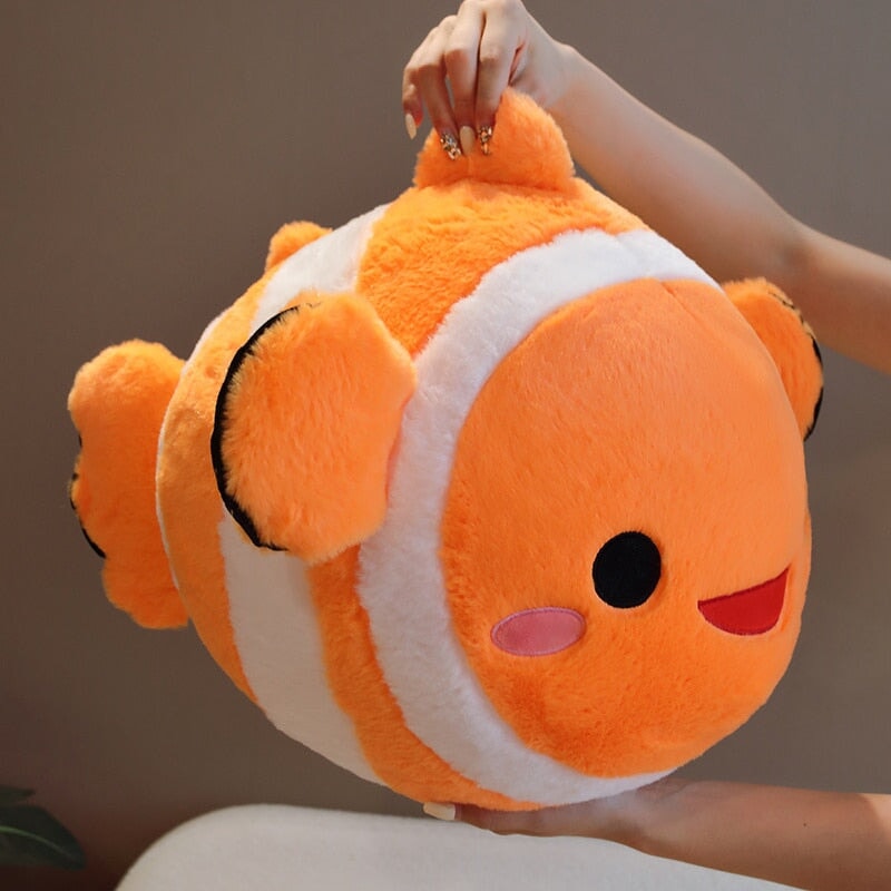 Colorful Striped Cute Fish Toy Plush
