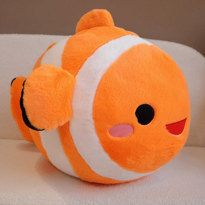 Colorful Striped Cute Fish Toy Plush