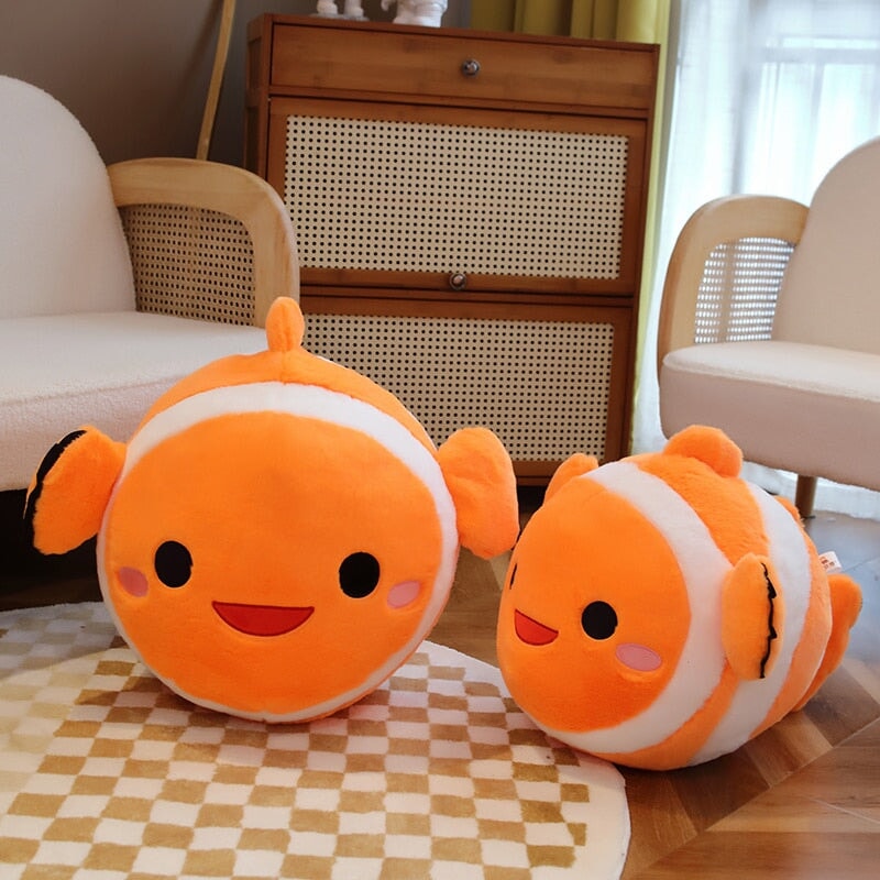 Colorful Striped Cute Fish Toy Plush - Fesara