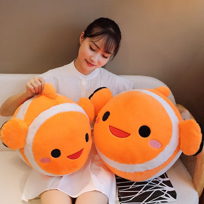Colorful Striped Cute Fish Toy Plush