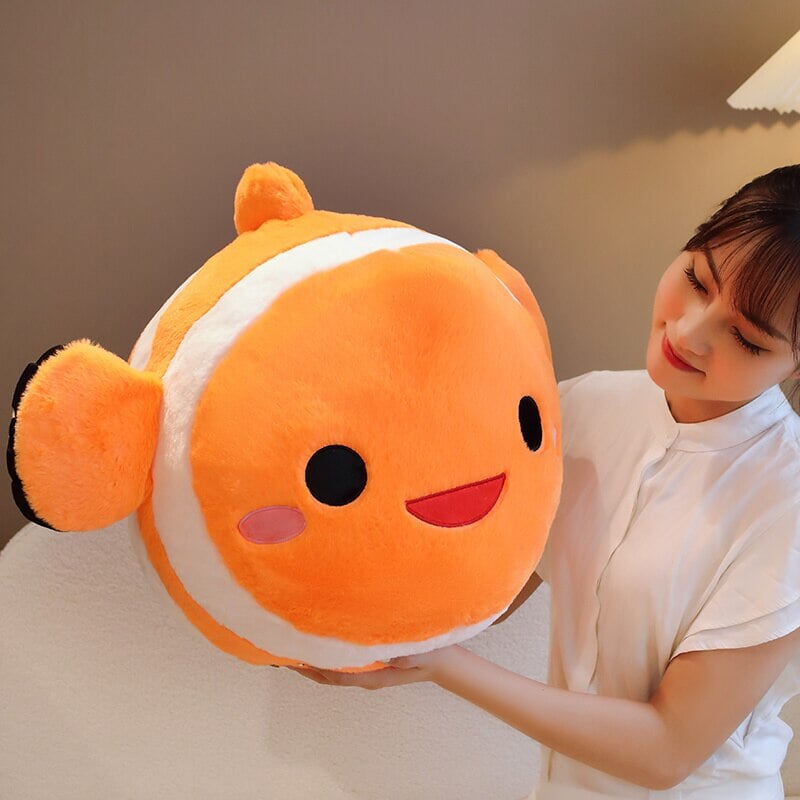 Colorful Striped Cute Fish Toy Plush