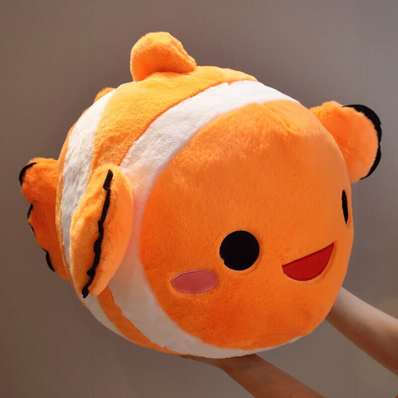 Colorful Striped Cute Fish Toy Plush