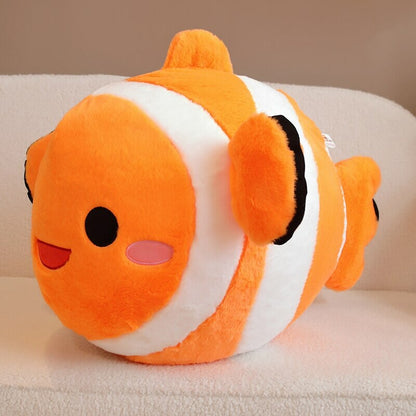 Colorful Striped Cute Fish Toy Plush