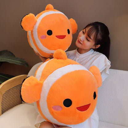 Colorful Striped Cute Fish Toy Plush
