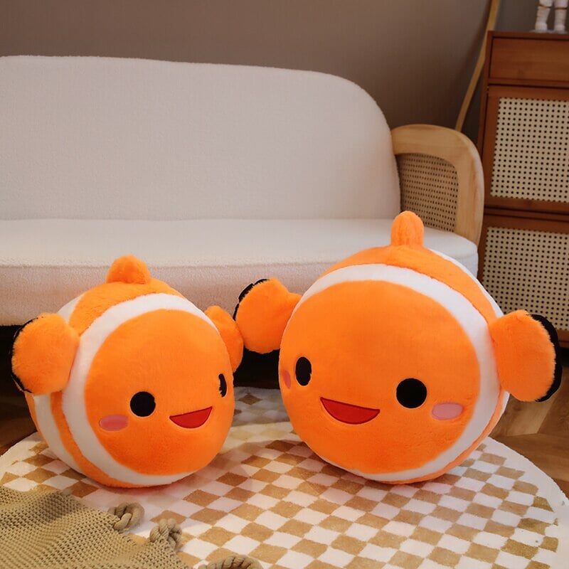 Colorful Striped Cute Fish Toy Plush
