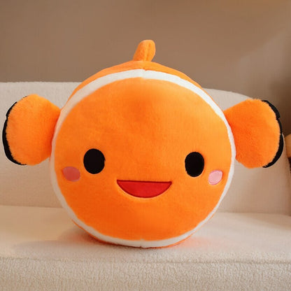Colorful Striped Cute Fish Toy Plush