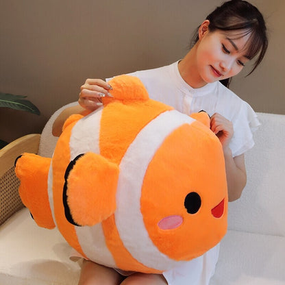 Colorful Striped Cute Fish Toy Plush
