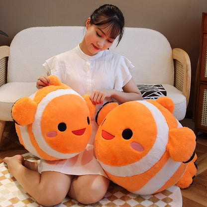 Colorful Striped Cute Fish Toy Plush