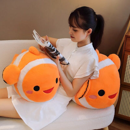 Colorful Striped Cute Fish Toy Plush