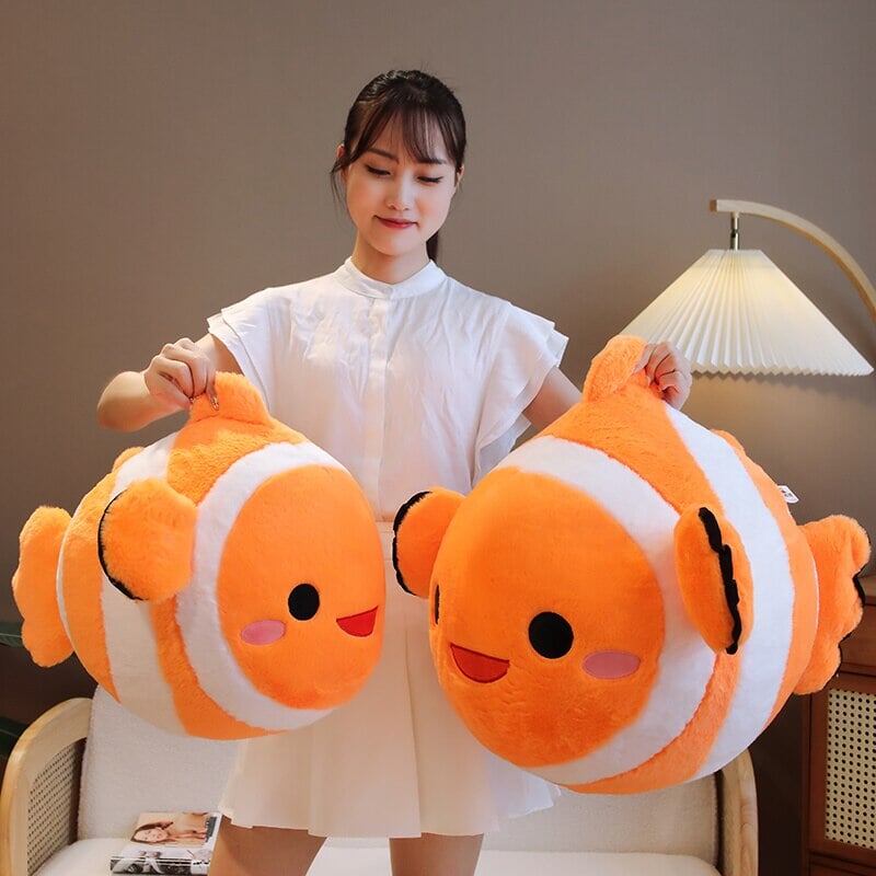 Colorful Striped Cute Fish Toy Plush