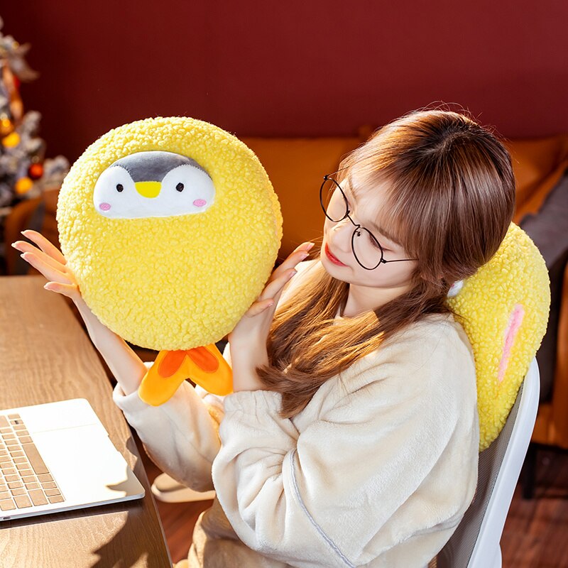 Soft Cute Penguin Hand Warmers Plush Toys