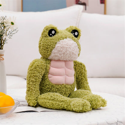 Cute Dench Muscle Frog Soft Toy