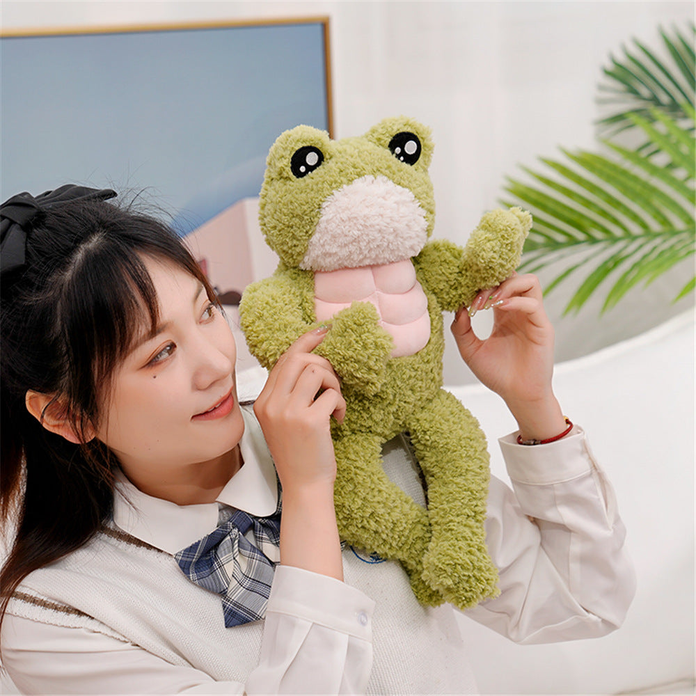 Cute Dench Muscle Frog Soft Toy - Fesara