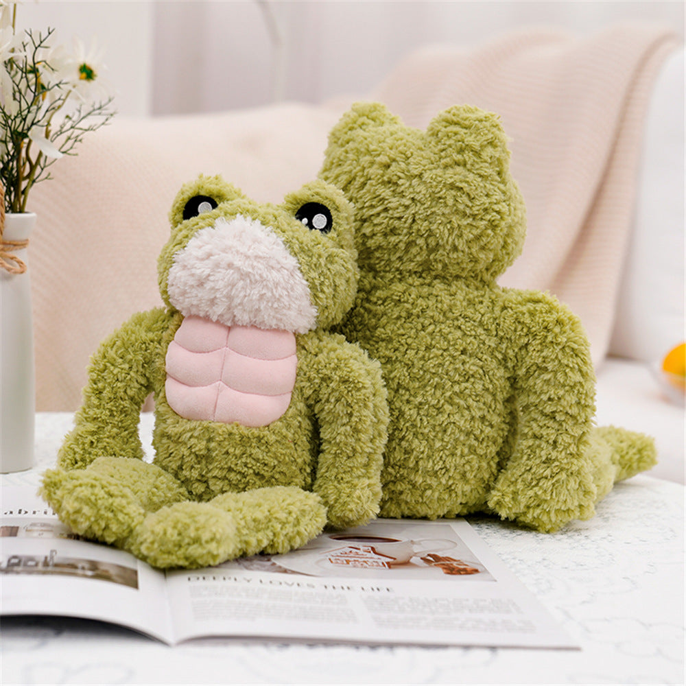 Cute Dench Muscle Frog Soft Toy