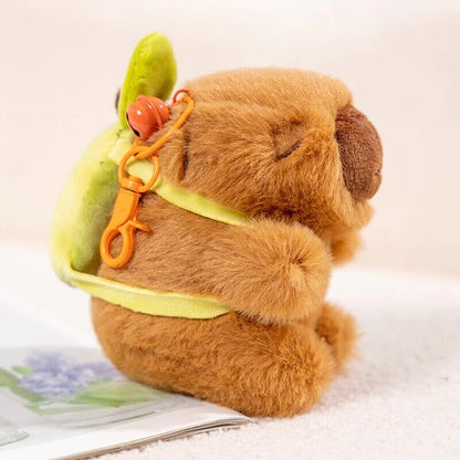 Cute Capybara Mini Avocado Backpack Toy