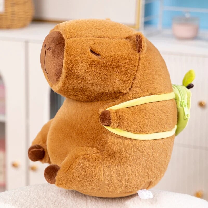 Cute Capybara Mini Avocado Backpack Toy