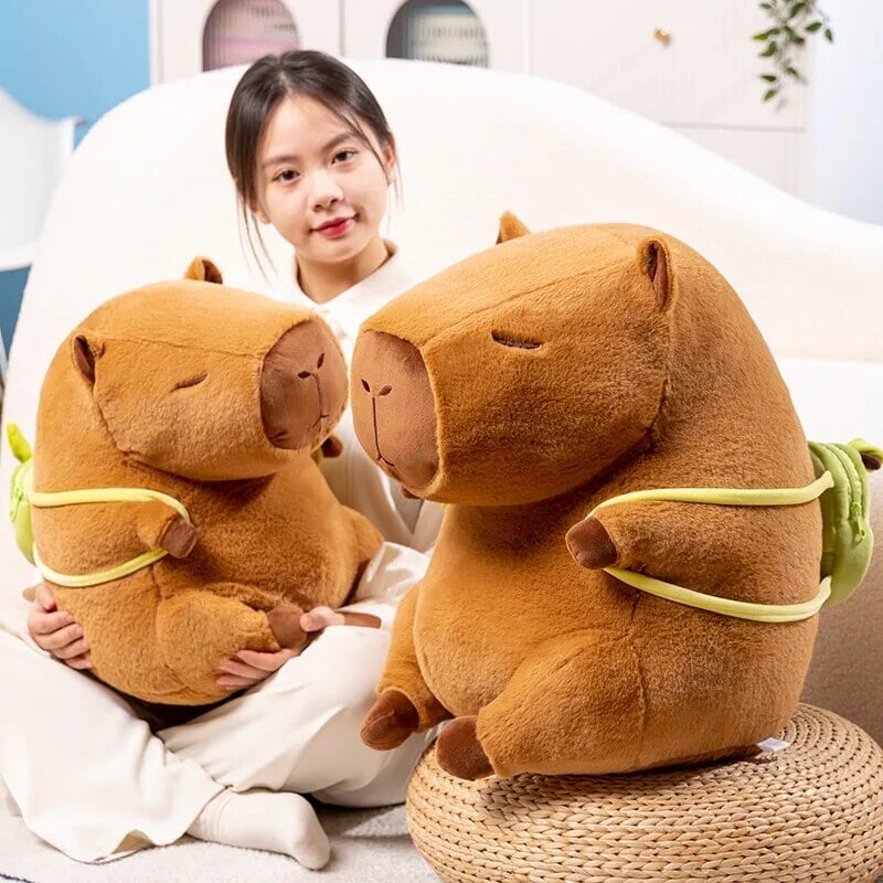 Cute Capybara Mini Avocado Backpack Toy