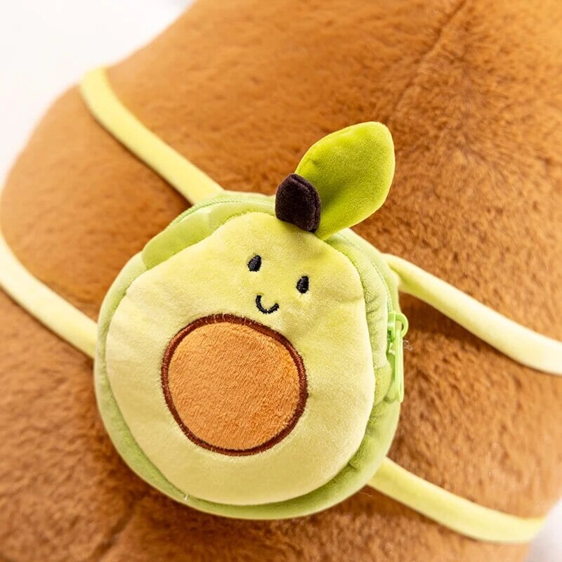 Cute Capybara Mini Avocado Backpack Toy