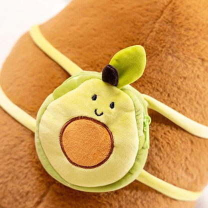 Cute Capybara Mini Avocado Backpack Toy