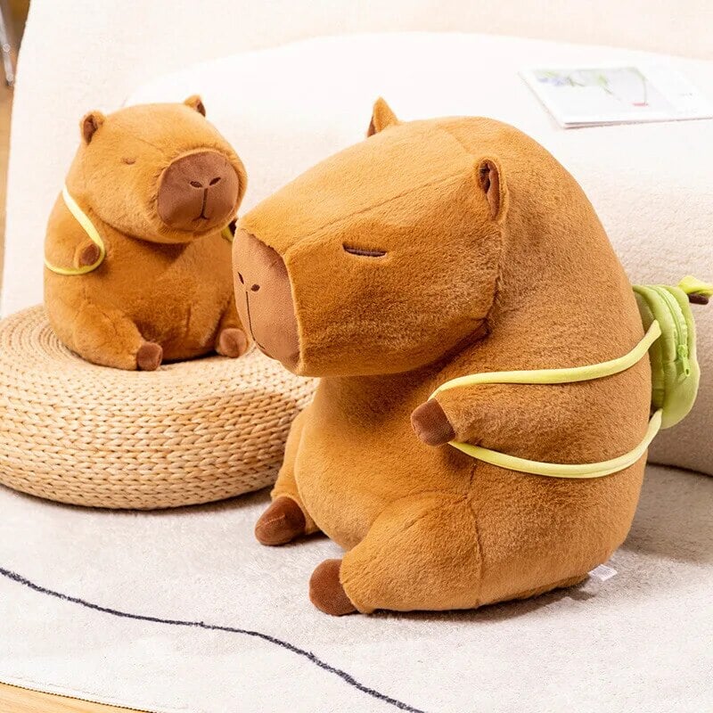Cute Capybara Mini Avocado Backpack Toy