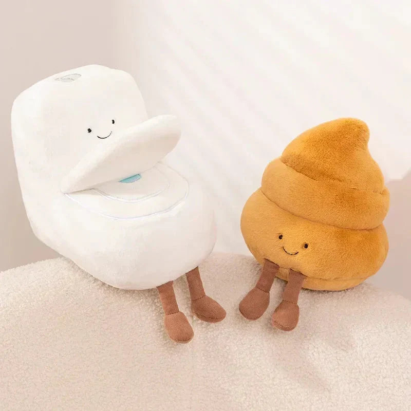 Funny Bathroom Plunger Soft Toy Set