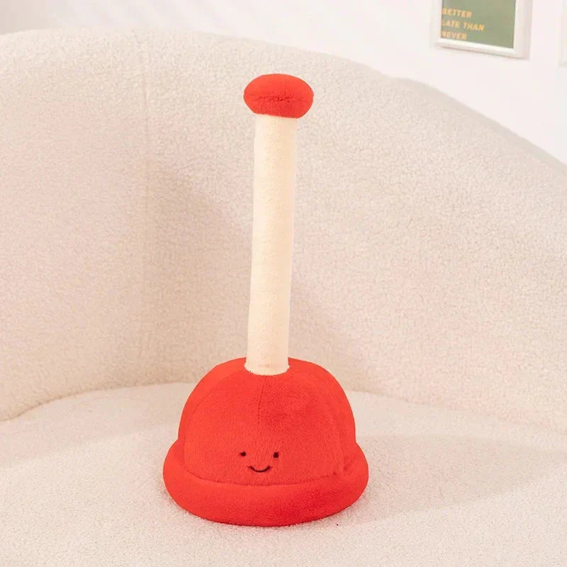 Funny Bathroom Plunger Soft Toy Set