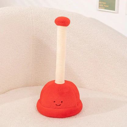 Funny Bathroom Plunger Soft Toy Set
