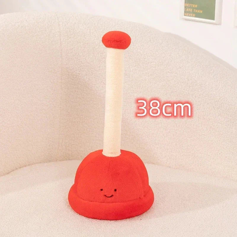 Funny Bathroom Plunger Soft Toy Set