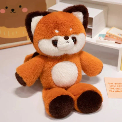 Cute Cat & Red Panda Soft Plush Friends