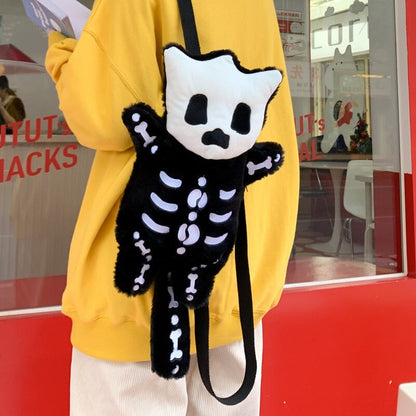 Small Cute Skeleton Soft Backpack