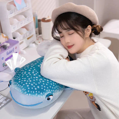 Big Soft Blue Whale Plush Toy 75cm