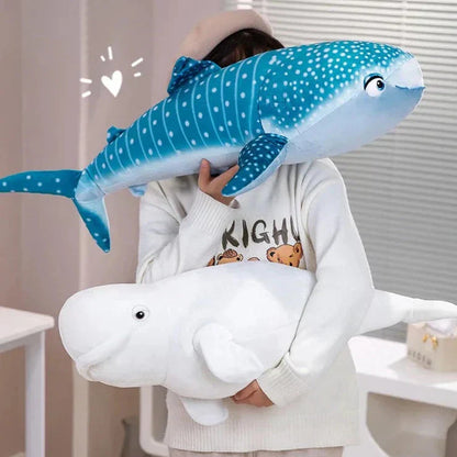 Big Soft Blue Whale Plush Toy 75cm