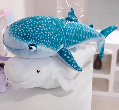 Big Soft Blue Whale Plush Toy 75cm