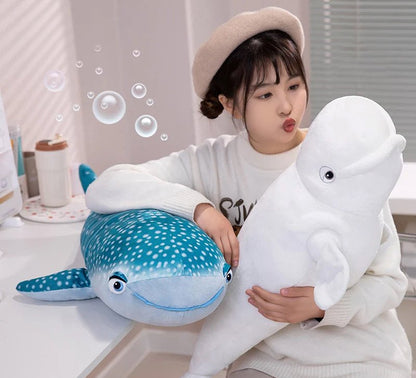 Big Soft Blue Whale Plush Toy 75cm