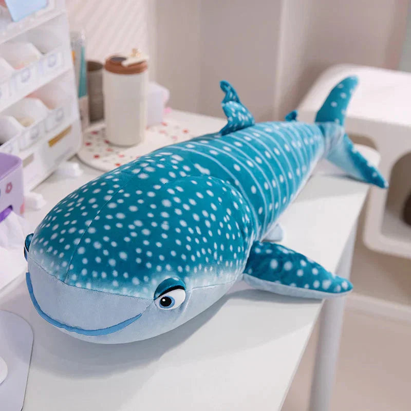 Big Soft Blue Whale Plush Toy 75cm - Fesara