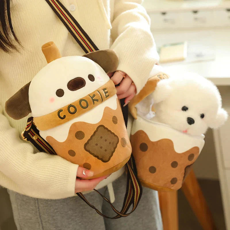 Cute Dog Shaped Snack Tote Bag