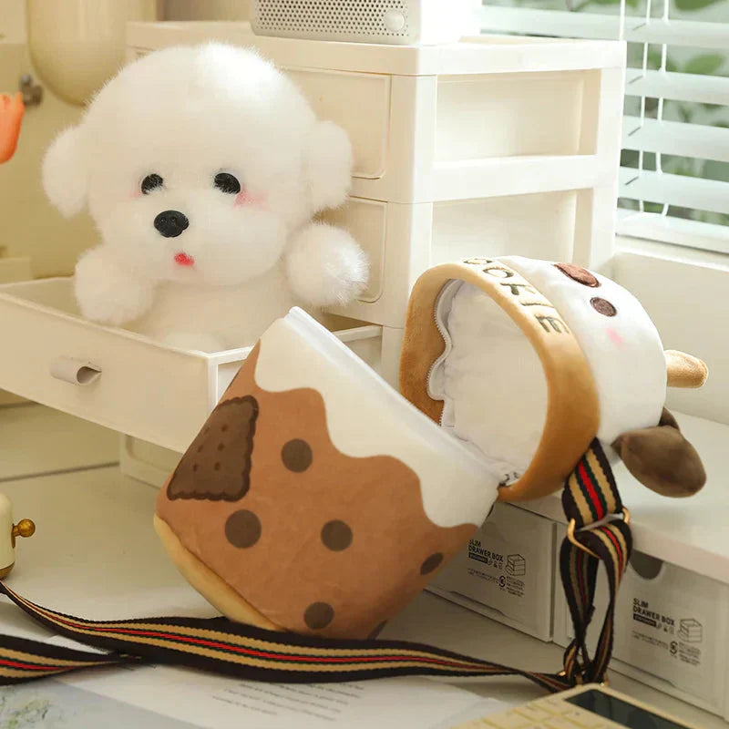 Cute Dog Shaped Snack Tote Bag