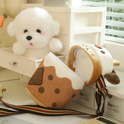 Cute Dog Shaped Snack Tote Bag