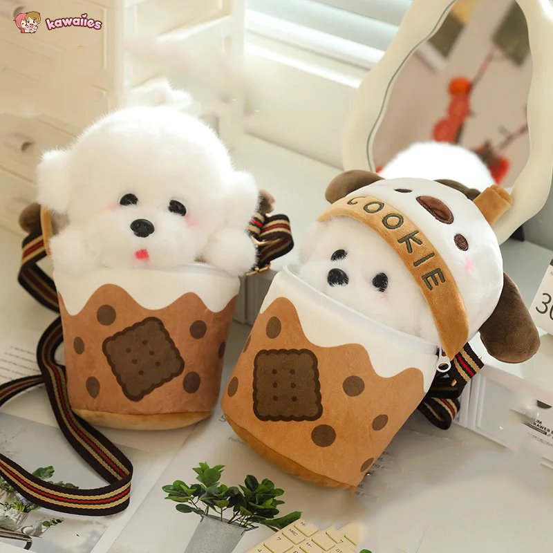 Cute Dog Shaped Snack Tote Bag