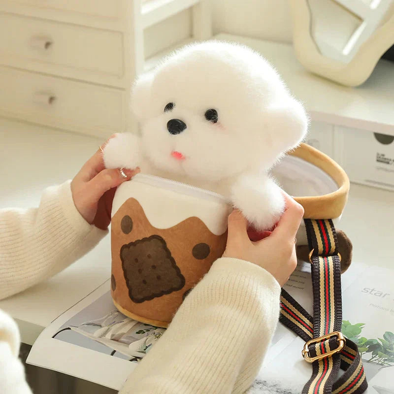 Cute Dog Shaped Snack Tote Bag