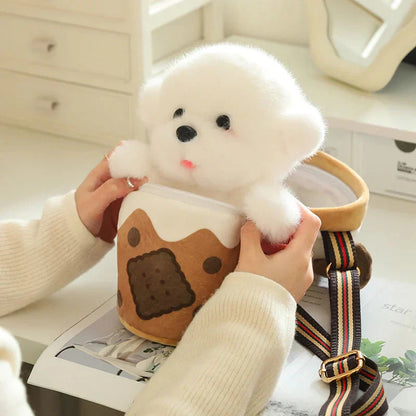 Cute Dog Shaped Snack Tote Bag
