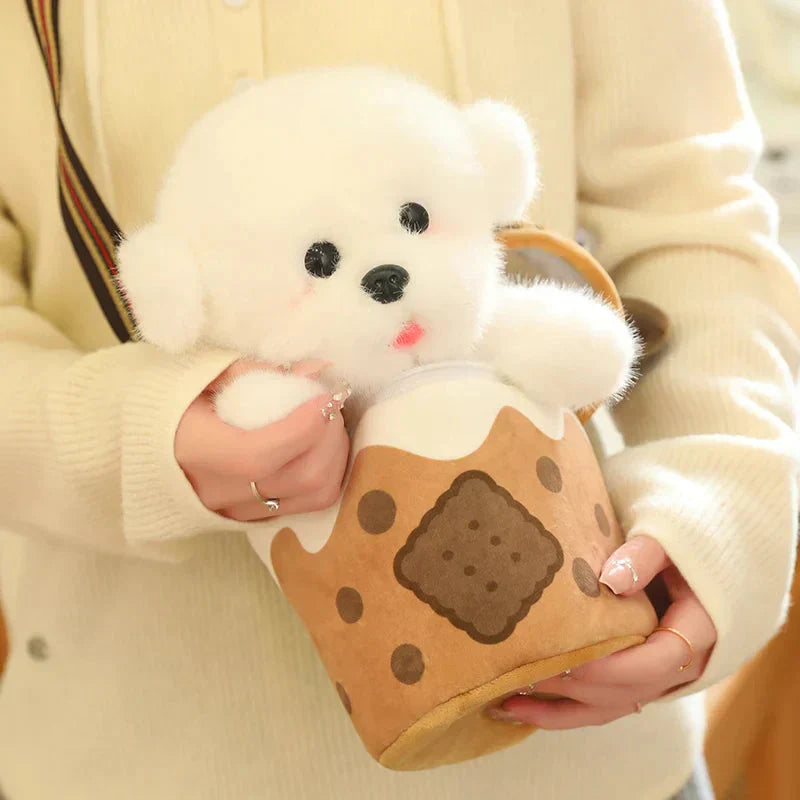 Cute Dog Shaped Snack Tote Bag