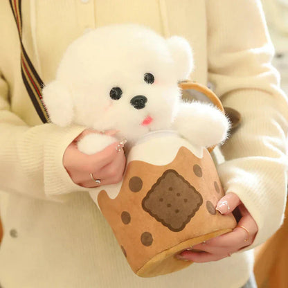 Cute Dog Shaped Snack Tote Bag