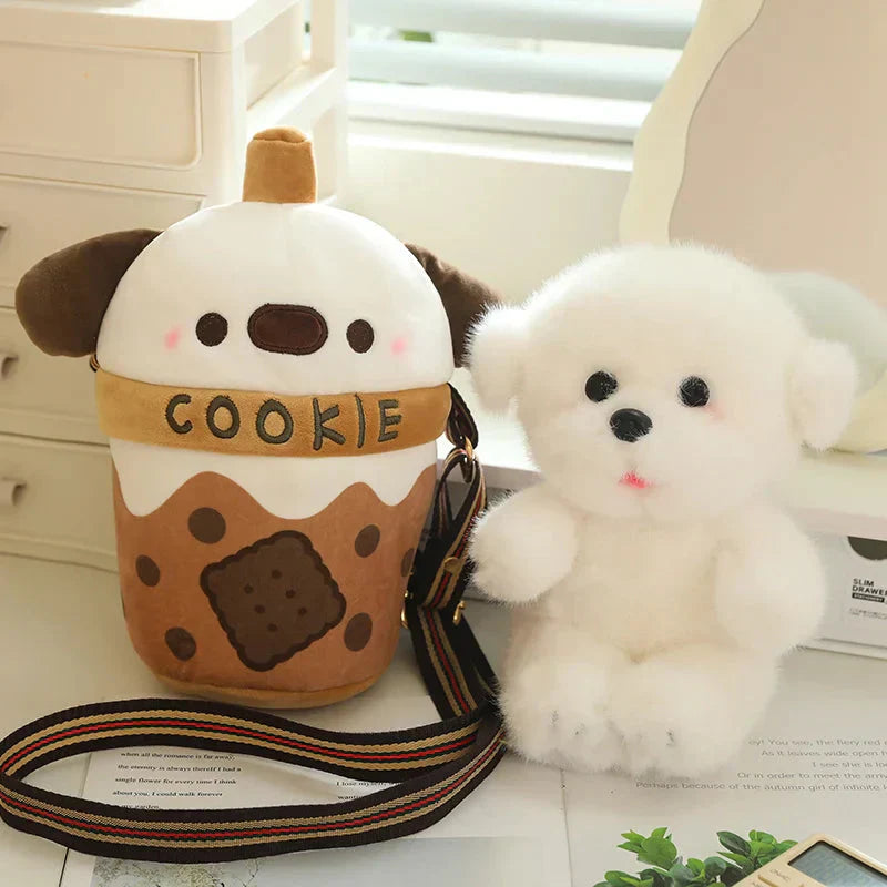 Cute Dog Shaped Snack Tote Bag