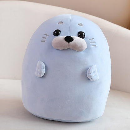 Cuddly Soft Blue Baby Seal Toy