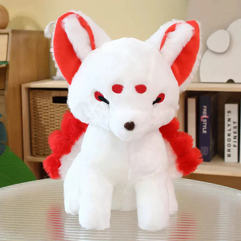 Cute White Fox Kawaii Plush Toy - Fesara