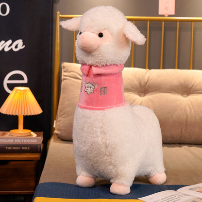 Soft Pastel Alpaca Teddy Plush Toy